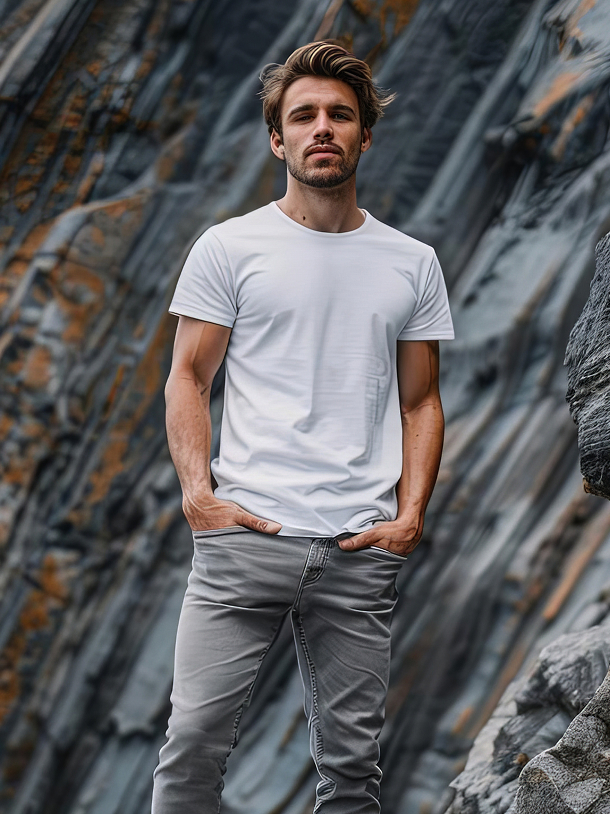 healthy-fit-man-white-tshirt-grey-jeans-pose-mountain-style-solid_410805554 1