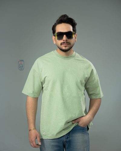 قیمت و خرید تیشرت مردانه سنگشور بیسیک پوآنو رنگ سبز پاستیلی کد 30177 D202