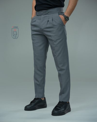 قیمت و خرید شلوار مجلسی بزیاق کمرشالی پوآنو رنگ طوسی کد 70116 B1