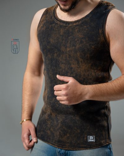 قیمت و خرید تنک تاپ مردانه سنگشور پوانو رنگ قهوه ای سوخته کد 30176 D203