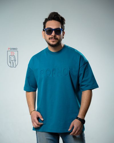 قیمت و خرید تیشرت مردانه بیسیک داغی پوآنو رنگ آبی کد 30157 D201
