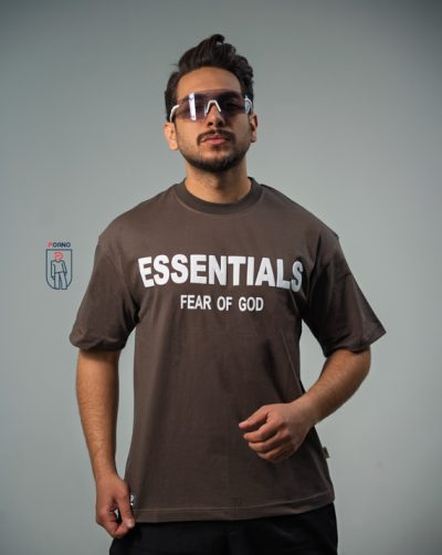 قیمت و خرید تیشرت مردانه پنبه پوآنو رنگ قهوه ای کد 30191 D203